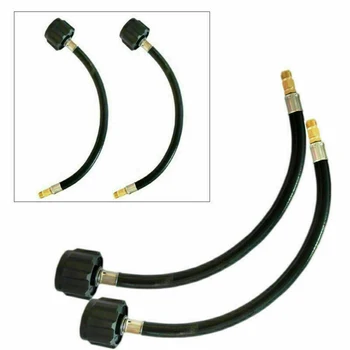 

1 Pair RV Pigtail Propane Gas Line Hose Tank Quick Connector Trailer 1/4
