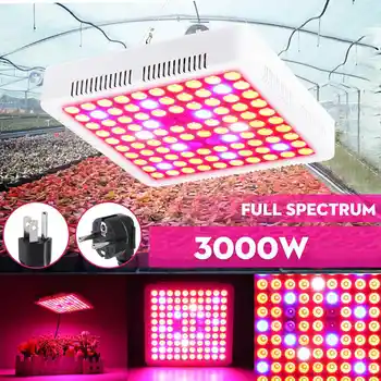 

3000W LED Grow Lights Lamp Panel AC85-265V Hydroponic Plant Growing Full Spectrum For Veg Flower Indoor Plant Light Black/White