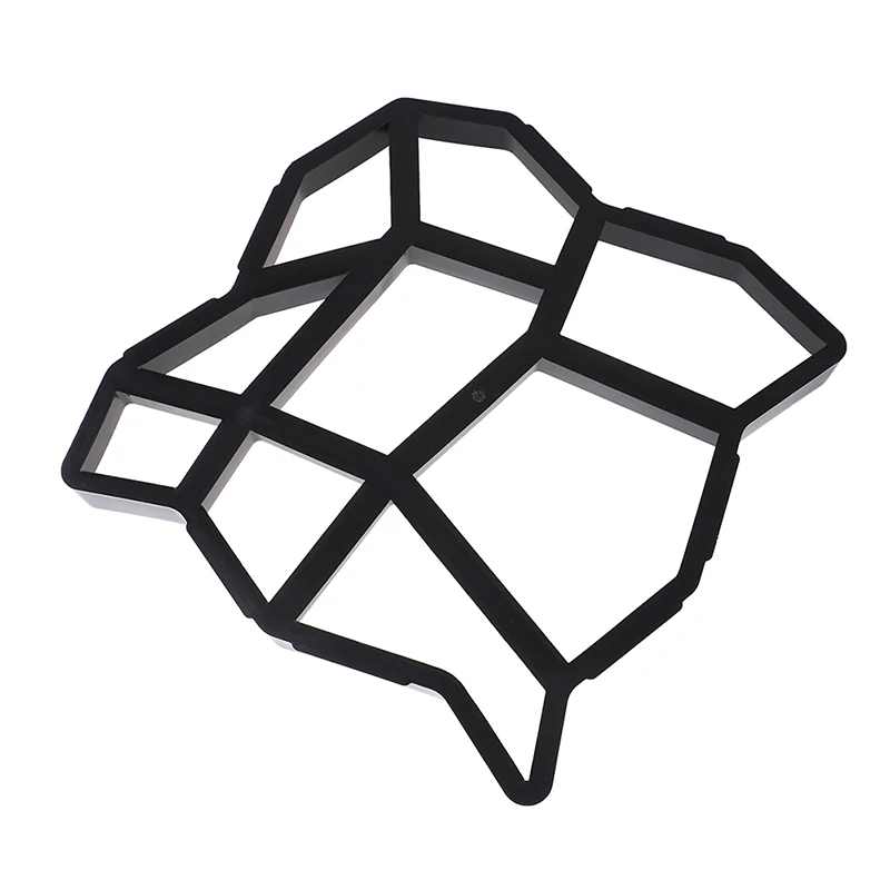 Concrete Molds Garden Path Molds 1PC Plastic Floor Compression Moulds Manually Propylene Paving Cement Concrete Mould Garden Art Pavement Mold Tool
