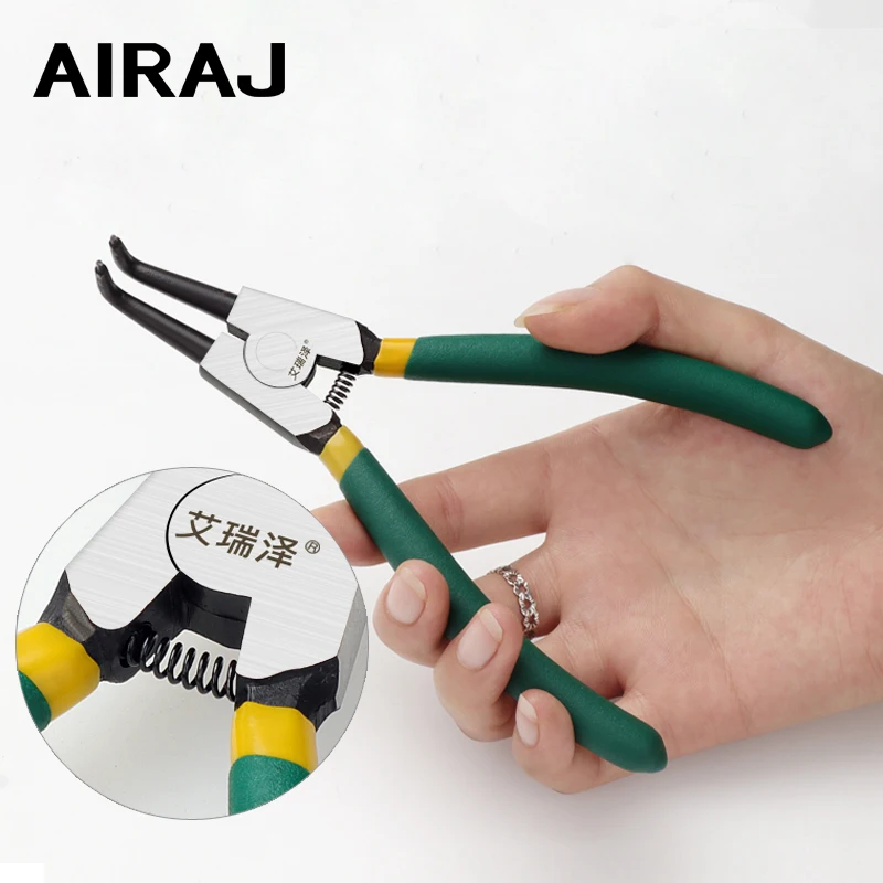 

AIRAJ Multi-Specification Spring Pliers Household Inner Card Outer Calipers High Hardness Industrial Hand Tools
