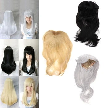 

Halloween Costumes Wig for Women Long Straight Hair Wigs Harajuku Lolita Cosplay Wig with Bangs Heat Resistant Synthetic Wigs