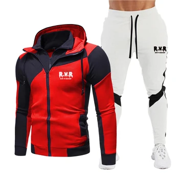 

Men's Hooded Sweatshirt 2-Piece Sports Brand Clothing Men's Fashion Sportswear Sportswear Hooded + Pants 2020 Fall Fashion Set