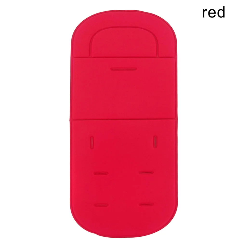 red Горячая Распродажа, универсальная подушка для детской коляски, Одноцветный дышащий коврик для коляски - Цвет: red