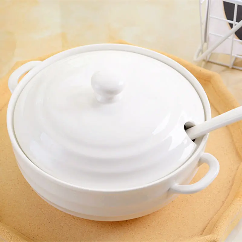 Ceramic Casserole Dish With Lid Ceramic Stew Soup Pot - Temu