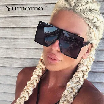 

Oversized shaded ladies sunglasses black fashion metal square glasses big frame vintage retro glasses female unisex Oculos Femin