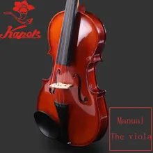 Kapok скрипка M020/M021, скрипка из массива дерева ручной работы, глянцевая скрипка, скрипка ручной работы, чехол с скрипой, канифоль с бантом