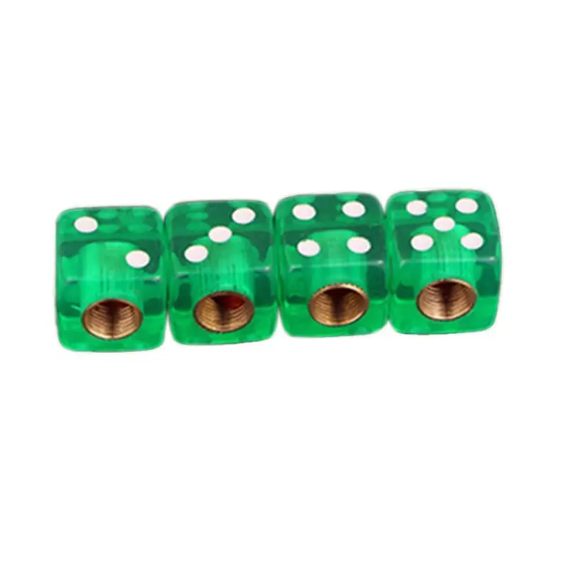 Dice Shape Car Truck Wheel Tire Air Valve Stem Cover Dust Cap Bicycle Valve bicycle tire valve cap bicycle valve cap valve cap valve caps 4pcs