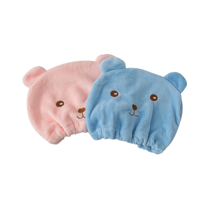 Coral Fleece Shower Cap Quick Drying Lady Bath Towel Soft Shower Woman Man Turban Head Wrap Bathing Tools Cap disposable shower cap,shower cap,waterproof shower cap,dry hair cap