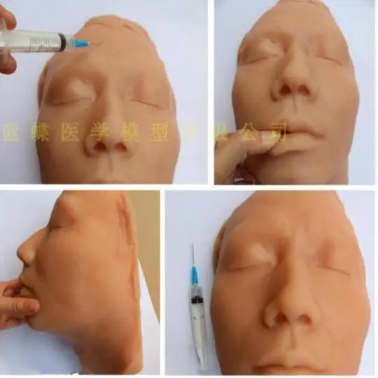 

Silicon gel head injection model facial plastic minimally invasive plastic skin suture software head mold free shipping