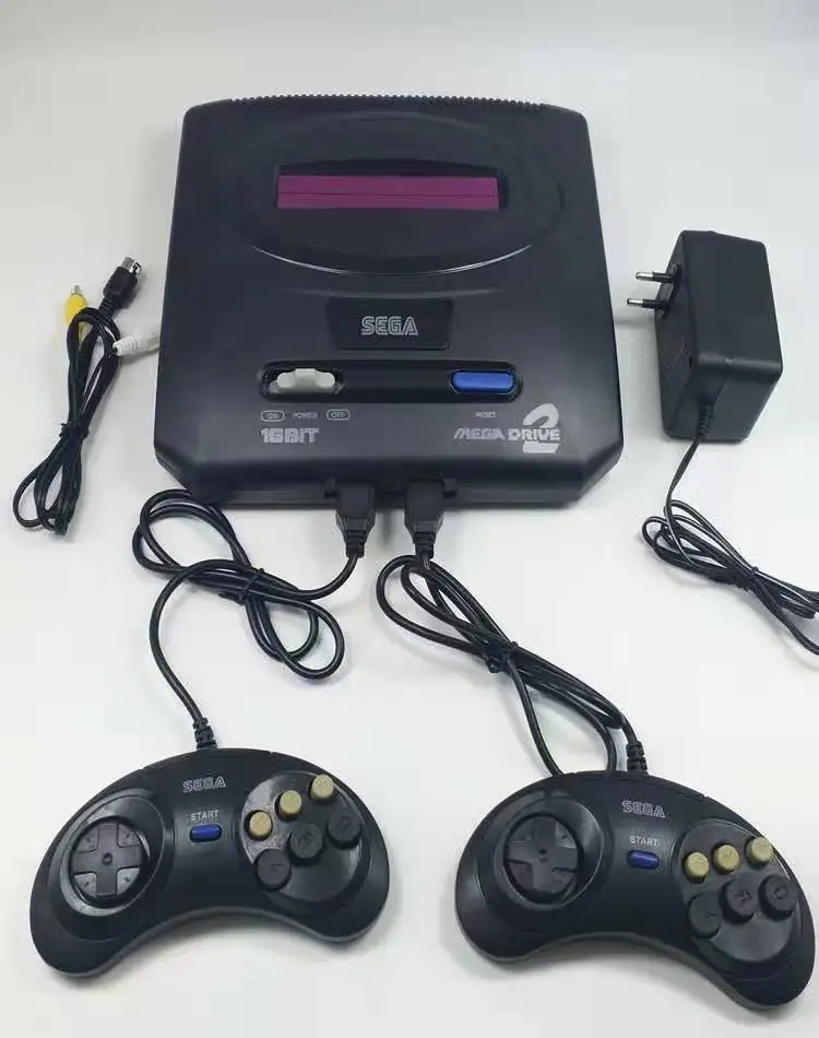 SUP 16bit ,sega MD2 built-in game 368 in 1, plug-in card dual handle video-game-console, factory direct sales