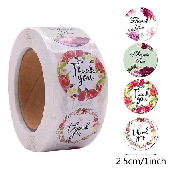 Gift Sealing Stickers 500pcs Thank You Love Design Diary Scrapbooking Stickers Festival Birthday Party Gift Decorations Labels C10