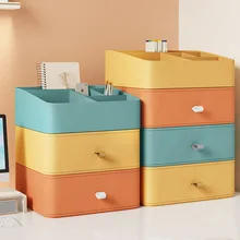 

Joybos Desk Office Organizer Bins Storage Holder Desktop Pencil Pen Sundries Stackable Plastic Storage Container School Supplies