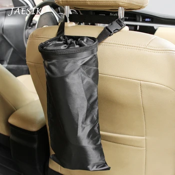 

Portable Car Dustbin Garbage Bag Dust Seat Back Storage Rubbish Bin Box Case Sundries Holder Organizer Pocket Bags Trash Can r15