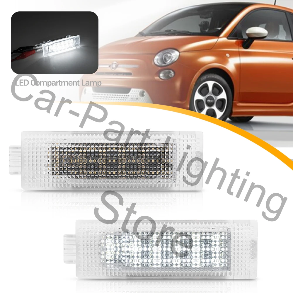 NSLUMO Éclairage de courtoisie LED pour coffre de voiture Fiat  500/500X/500L Bravo Doblo Linea Canbus LED pour coffre à gants