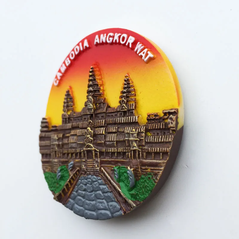 BABELEMI высокое качество ручной работы Камбоджа Angkor Wat 3D магниты на холодильник мировые дорожные сувениры магнитные наклейки на холодильник