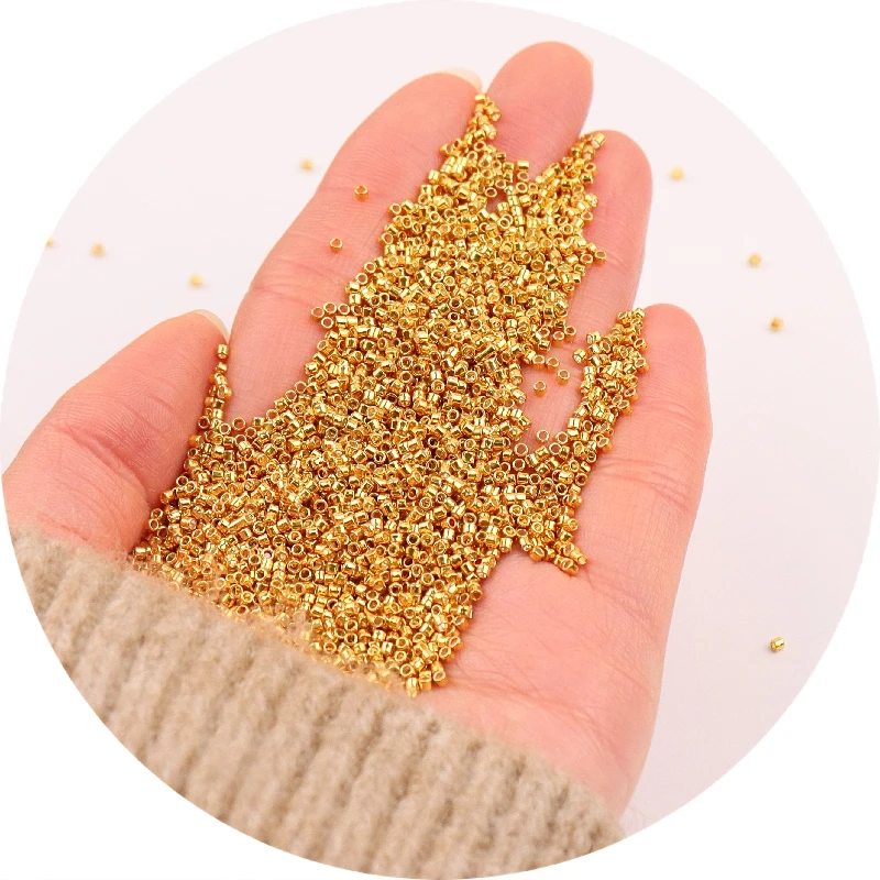 11/0 бусины Miyuki Delica 18K позолоченные японские стеклянные разделительные 1 3x1 6 мм