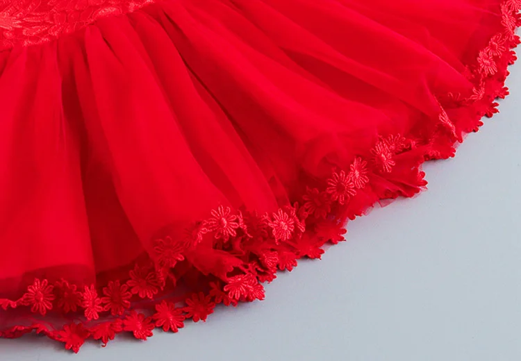 Детская одежда для девочек зимняя Толстая теплая кружевная юбка-пачка для маленьких девочек красное платье юбка Новогоднее платье юбка, платье принцессы для малышей, юбка для девочек