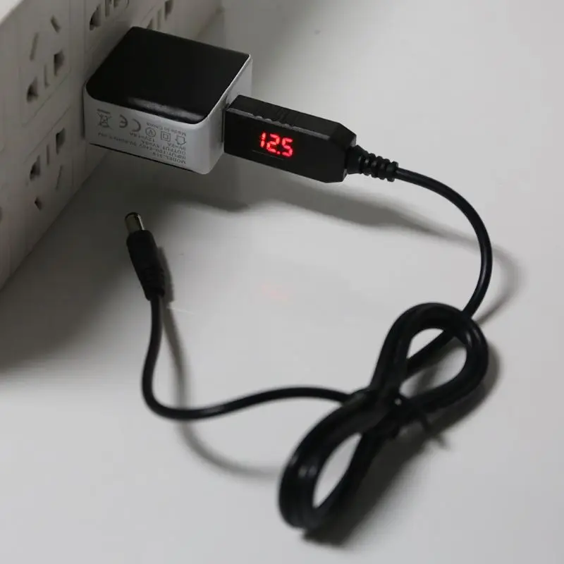 Универсальный повышающий кабель USB 5 В к 12 постоянного тока 5x2 1 мм линия повышения