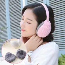 Calymel,, зимние унисекс наушники, женские теплые вязаные наушники, женские плюшевые наушники для девочек, теплые наушники, повязка на голову