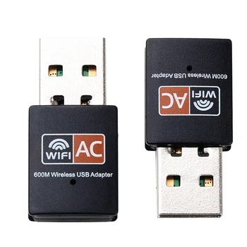 

600Mpbs 2.4G & 5G Dual Band USB Wifi Adapter Laptop Desktop Wireless Network Card Wi-Fi Transmitter Mini Portable USB Adapter