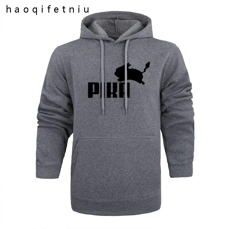 2019 новые брендовые модные милые кофты с капюшоном Для мужчин аниме Pika толстовки
