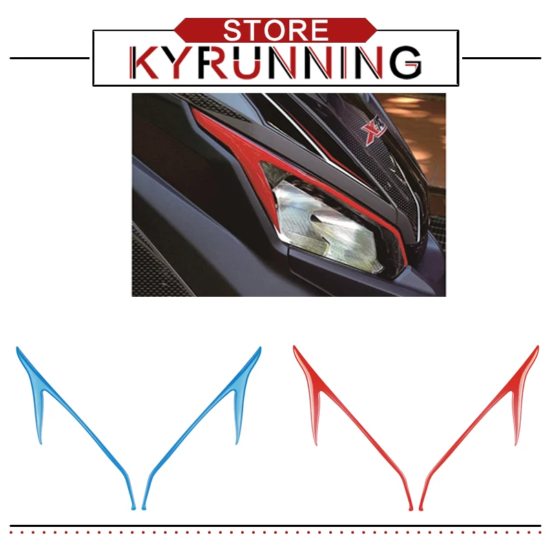 

for HONDA XADV750 X-ADV xadv 750 New Motorcycle headlight sticker decoration 3D applique headlight decals light eyebrow
