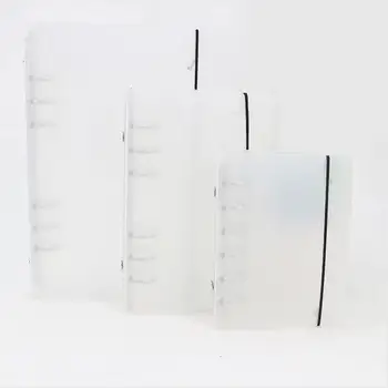 

B5 A5 A6 A7 Simple Agenda Cover PP PVC Transparent Spiral Binder Office School Transparent Spiral Binder Agenda Cover