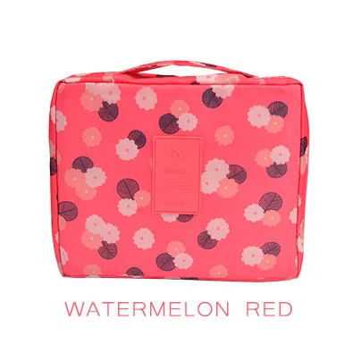 Watermelon red Водонепроницаемая косметичка для путешествий, женская сумка для путешествий, косметичка, сумка для хранения, леопардовая сумка для хранения, косметичка для стирки - Цвет: Watermelon red
