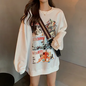 

L Park Small Flower ~ 2020 New Style Korean-style Loose Printed Mid-length