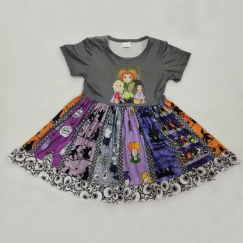 

Newborn Baby Girl Dress 2020 New Summer Hocus Pocus Grils Dresses Sleeve Cartoon Infant Kids Dress Baby Girl Clothes