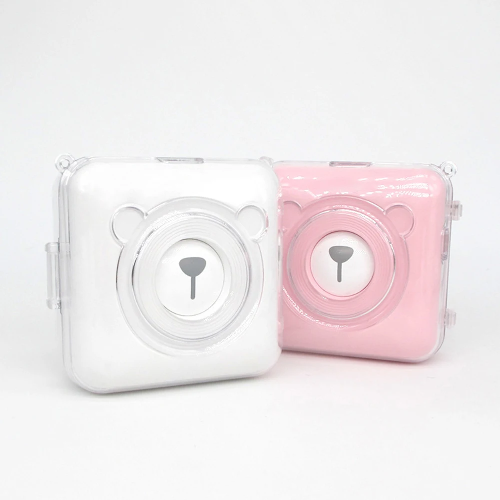 Description Picture 2 of itemTransparent PC Protective Cover Bag Carry Case PC Protective Cover Case with Strap for Peripage Paper Photo Thermal Printer
