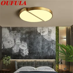 OULALA luces de techo de cobre, decoración creativa para el hogar, contemporáneo, adecuado para sala de estar, comedor y dormitorio