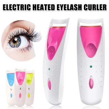 

Women Electric Heated Eyelash Curler Lasting Curl Eye Lash Perm Automatic Eyelashes Clip Make Up Tool J9