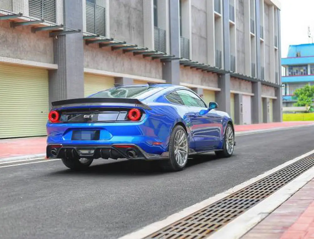 AC Тип углеродного волокна диффузор авто задний бампер крыло спойлер для Ford Mustang 2,3 T 5,0 кузов комплект 15- кузова задний бампер