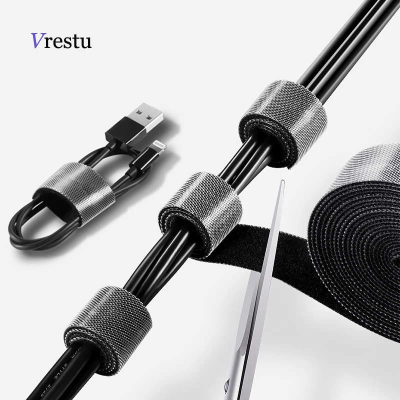 

Cable Organizer Earphone Wire Winder Clip Holder Mouse Nylon Protector HDMI Cable Management for iPhone Samsung Cable Cord Fixed