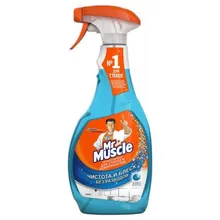 Средство для стекол и зеркал со спиртом Mr Muscle, 500 мл