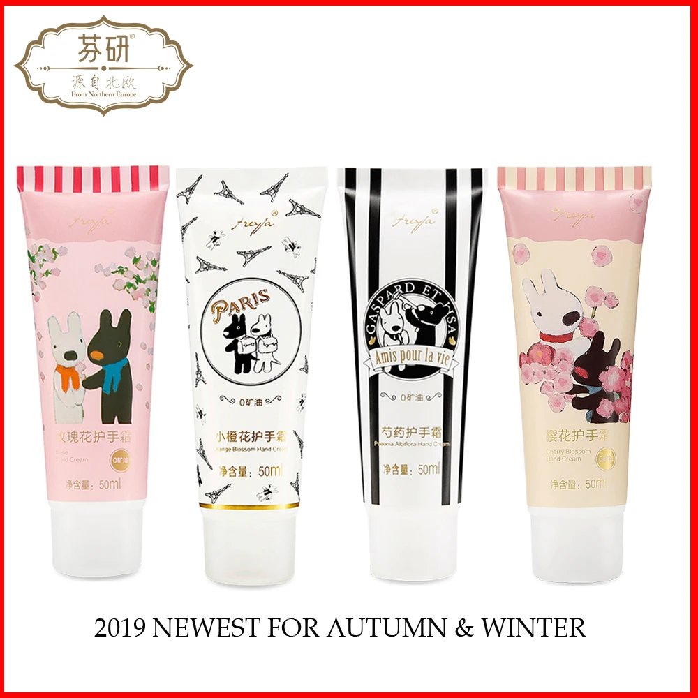 

Korea Hand Cream Cute Rose/Orange Hand Care Antibacterial Anti-chapping Whitening Nourishing Hand lotion Skin Care