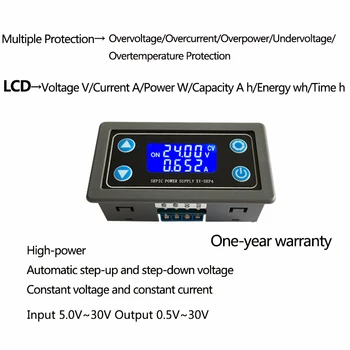 

Adjustable Automatic Voltage-Up and Voltage-Down Power Supply Module Constant Voltage and Current Solar Charging XY-SEP4