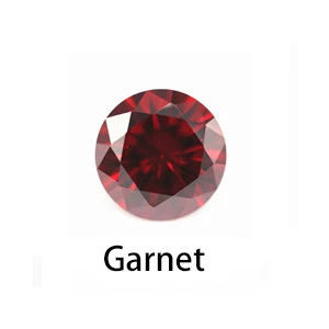1.0~10.0mm AAAAA Various Color Loose Cubic Zirconia Stone Round Brilliant Cut CZ Stone Synthetic Gems For Jewelry Free Shipping Garnet