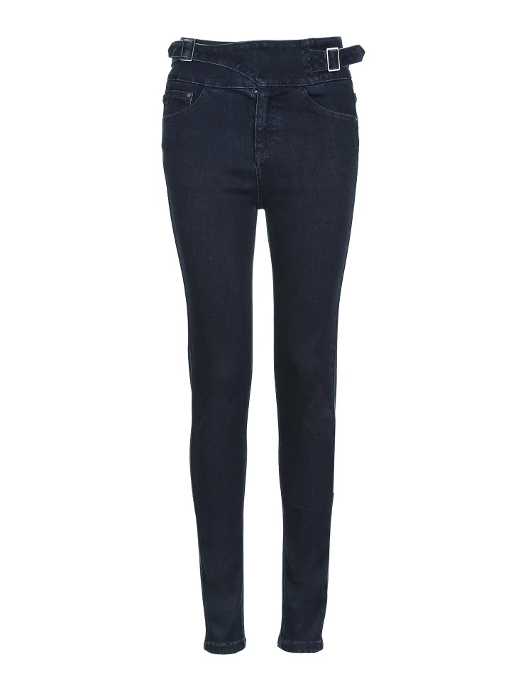 Только женские летние новые простые узкие джинсы с высокой талией | 118332524