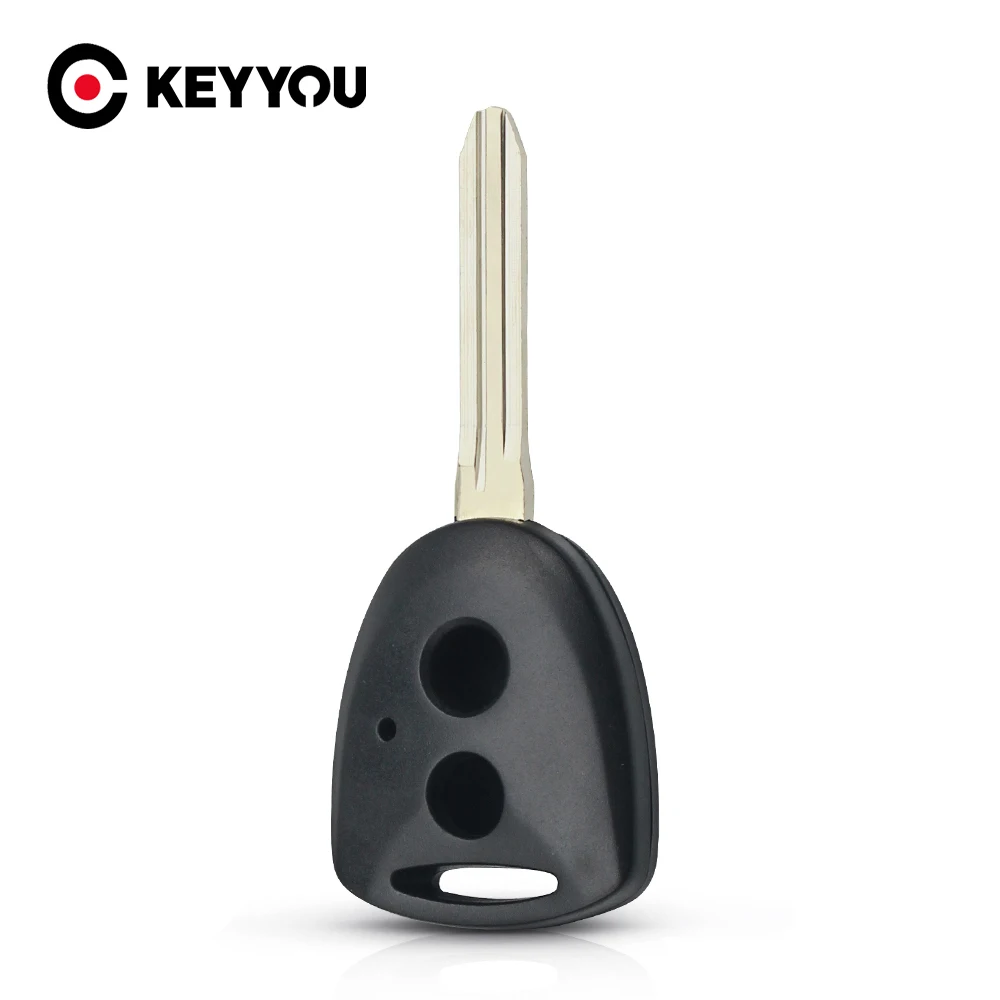 

KEYYOU Remote Key Shell For Toyota Avanza Wigo Grand Daihatsu Xenia PERODUA Alza Myvi Axia 2 Buttons Replacement Fob TOY43 Blade