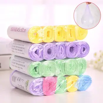

5 Rolls Disposable Trash Bags Household Rubbish Bags Point Break Thick Plastic Trash Bags Waste Bag Kitchen Garbage Bags