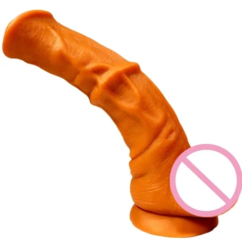 Sexy HugeDildo GoldHorse Cock Big Dildo Animal Dildos for Woman Masturbator Silicone Anal Sex Toys for Couple flirt Sex Products 4