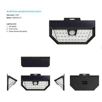

New Upgraded 48 LED Solar Lights with Wide Angle Illumination Outdoor Motion Sen solar light outdoors solar garden light