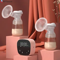 Tire lait électrique, pompe bilatérale, biberon, fournitures postnatales, extracteur de lait, tire lait, alimentation USB 