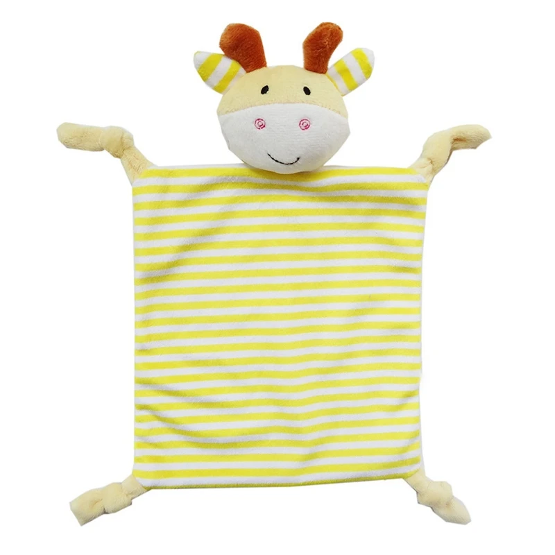 Baby Appease Towel with Colorful Tags Soft Cotton Soother Teether Infants Comfort Sleeping Nursing Cuddling Blanket Toys baby comforter blanket
