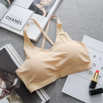 

Sexy Push Up Seamless Bra Casual Lady Underwear Women Padded Fitness Tank Stretch Bralette