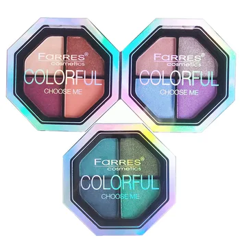 

Travel Makeup Eyeshadow Pallete Waterproof Fine Smooth Eye Shadow Make Up 4 Colors Glitter Cosmetics Grid Eye Shadow Tray