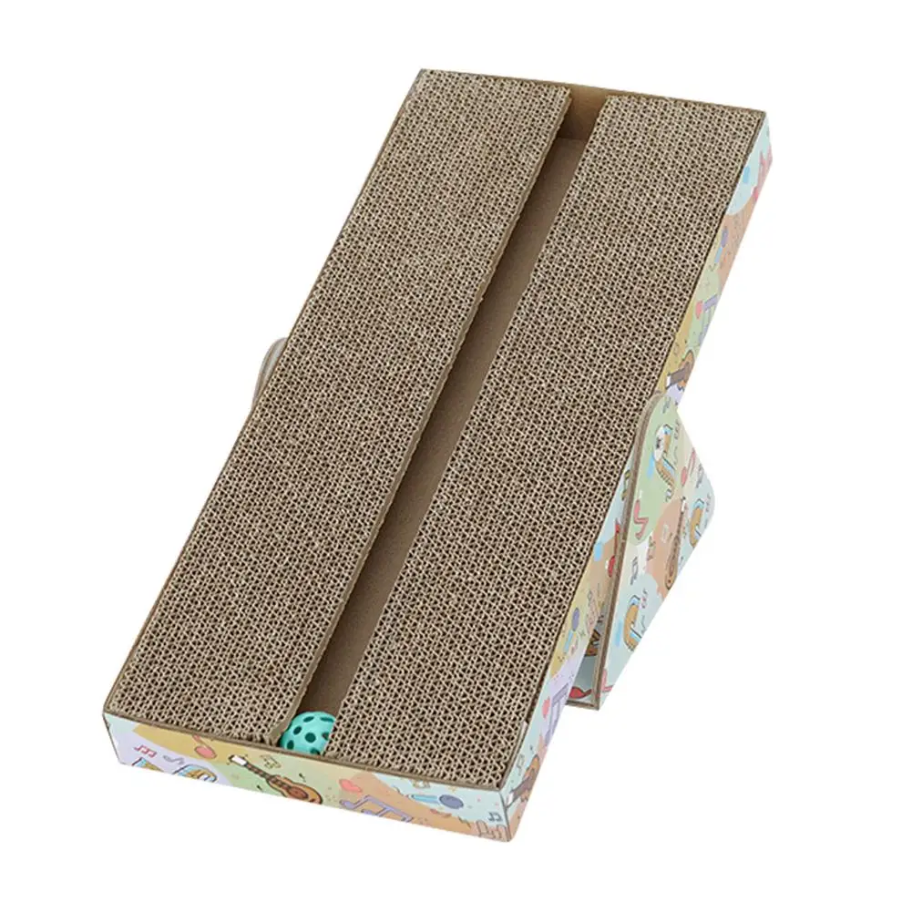 

Cat Scratching Pad Wear-resistant Cat Scratcher With Bell Puppy Cats Scratcher Board Pad Mats Toy Climbing Protecting Furniture