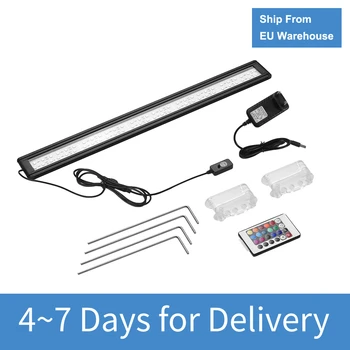 

Aquarium Fish Tank Light RGB LED Light with Extendable Brackets IR Remote Control Aquarium Accessories AC100-240V
